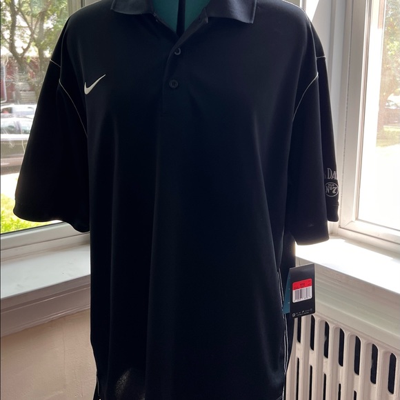 Nike NWT Men’s Black Jack Daniels Golf Shirt, Size Large - Picture 4 of 12